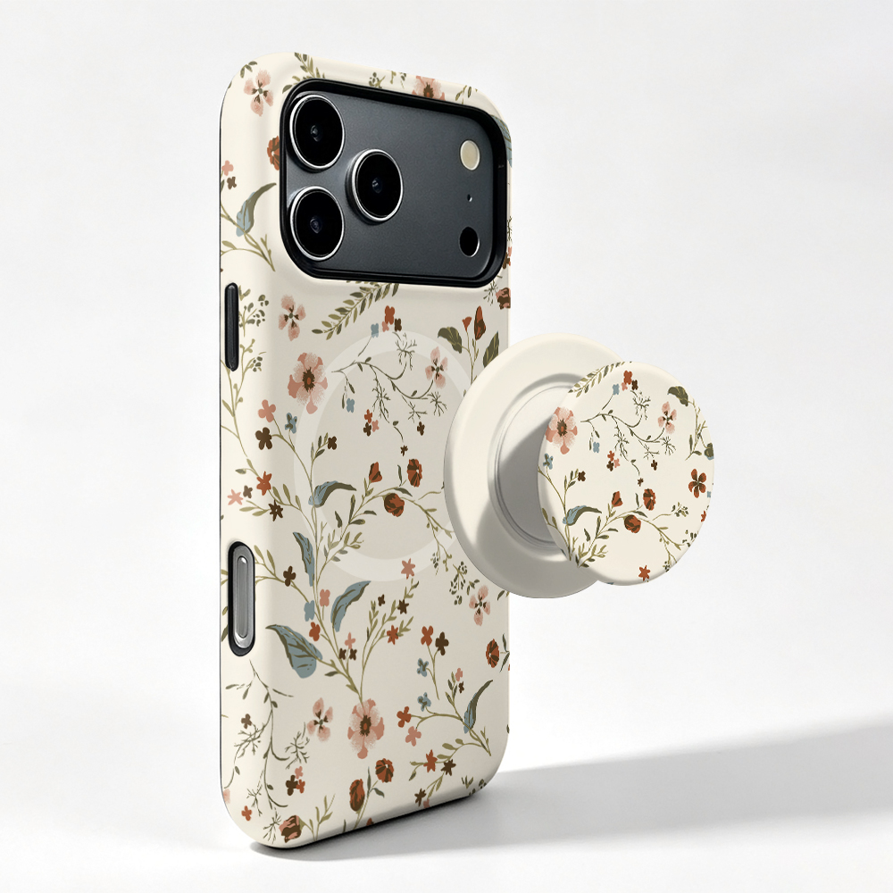 Vivo X200 - Urocze etui magnetyczne z motywem kwiatowym