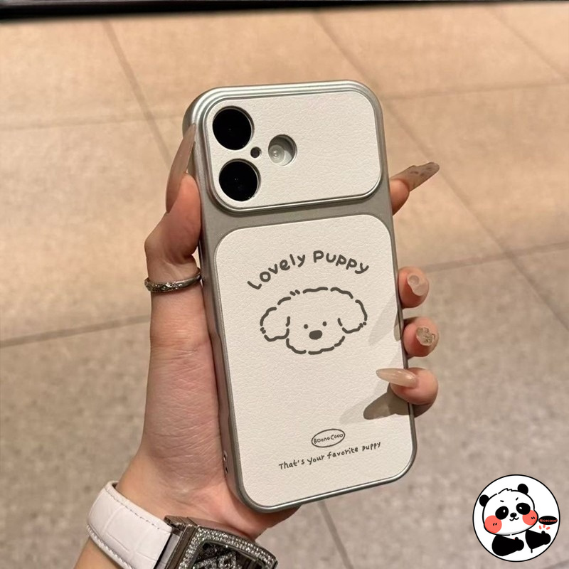 Vivo Y28 - Urocze etui srebrne z motywem psa