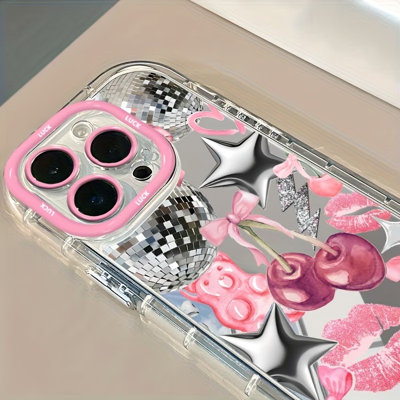 Apple Iphone 15 - Etui na telefon z wzorem wiśniowej