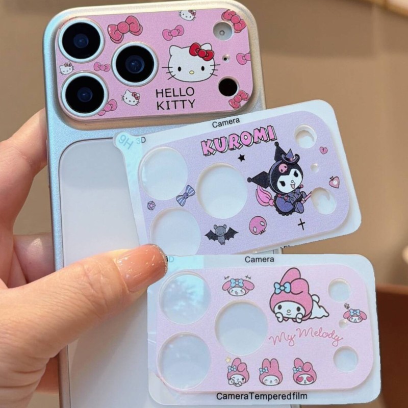 Tempered Glass Screen 9H - Sanrio Hello Kitty Kuromi Puderowy Błyszczący