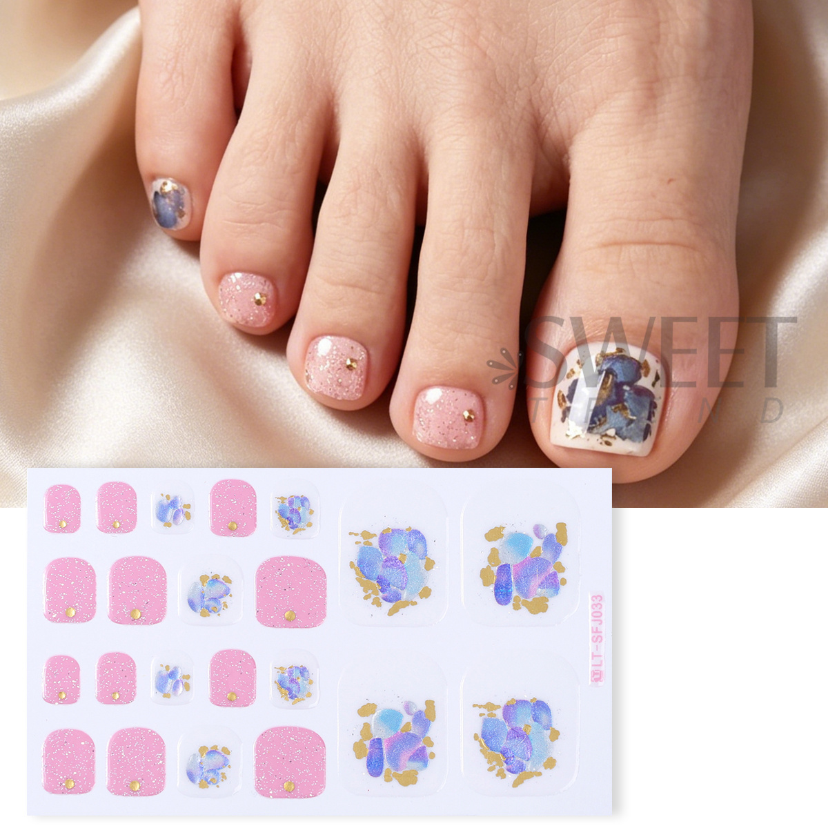 5 szt. Eleganckie naklejki na  – Full Cover Adhesive recenzja i cena
